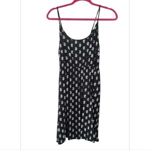 GAP Black and White Spaghetti Strap Paisley Dress